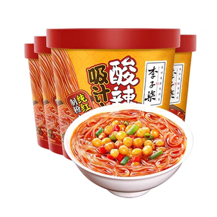 李子柒酸辣粉吸汁麻辣粉免煮速食米粉冲泡方便103克*6杯-MS