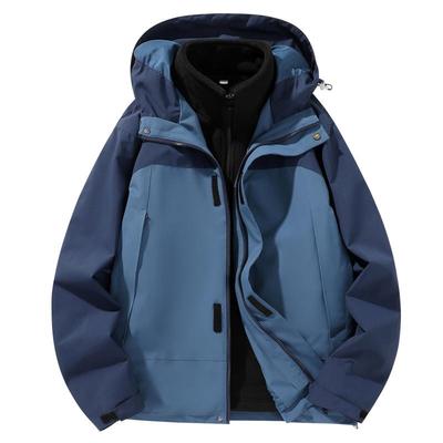 秋冬季宽松连帽冲锋衣夹克外套