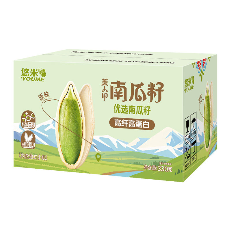 悠米美人甲南瓜籽330g精选大颗粒