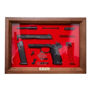 建设工业qsz92g爆炸装裱款半剖手枪模型浮雕珠海航展兵装文创摆件