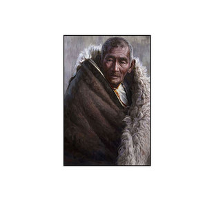 西藏人物装饰画油画风客厅餐厅人物藏族文化青藏高原风景挂画灯箱