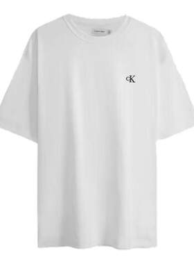 CK刺绣小标通勤短袖T恤夏