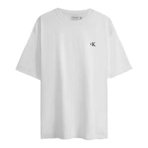 CK刺绣小标通勤短袖T恤夏