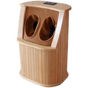 远红外线按摩足浴桶无水加热汗蒸桑拿浴箱托玛琳频谱足疗养生木桶