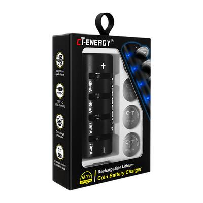 驰特LIR2032H 3.7V高容量充电器主板汽车遥控CR2032充电器套装