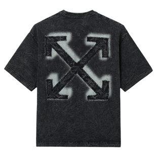 OFF-WHITE™情侣装新款圆领短袖T恤潮流酷感双箭头图案装饰半袖