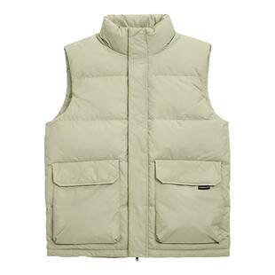 丛绒 伯尔尼羽绒背心 90白鸭绒加厚保暖立领质感羽绒马甲单穿外套