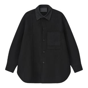 双面呢羊毛夹克男士羊毛韩版潮手工大衣加厚秋冬季呢子短款外套男