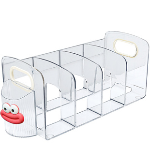 透明书立架桌面书架挡板亚克力分隔板书夹固定书本书挡儿童阅读书架防倒阅读架书立学生桌上书本收纳置物架