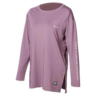 运动上衣女速干大码遮臀胖mm宽松跑步瑜伽健身服长袖中长款T恤秋