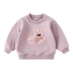 女童卫衣2026新款宝宝春季上衣春款婴幼儿衣服洋气打底衫长袖时髦