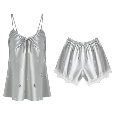 维多利亚性感冰丝吊带睡衣Ins风