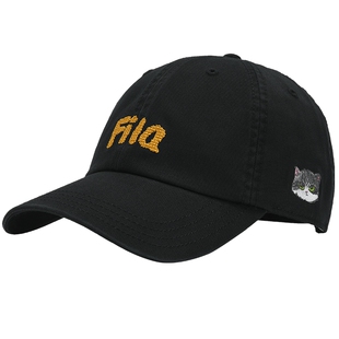 软顶小脸帽|韩素希同款FILA 斐乐防晒情侣夏季新款猫猫运动遮阳帽