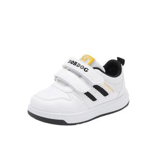 【自营】巴布豆童鞋新款学走步鞋子中小童男女休闲鞋魔术贴平板鞋