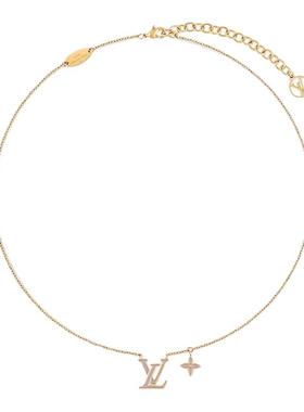 1h可退 欧洲直邮LV路易威登 logo标志标志性珐琅项链赵昭仪同款