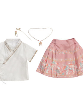 汉服女童马面裙夏季薄款女孩超仙