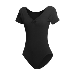 练功服芭蕾舞蹈服成人短袖体操服形体集训服艺考古典舞服舍宾服女