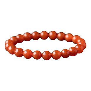 红水晶手链女男红兔毛原石散珠子项链吊坠2025年新款情侣水晶手串