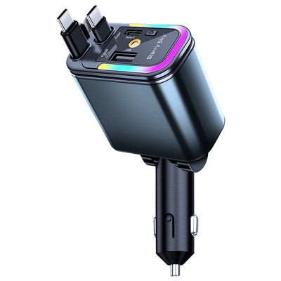 5合1车载充电器星空顶超级快充