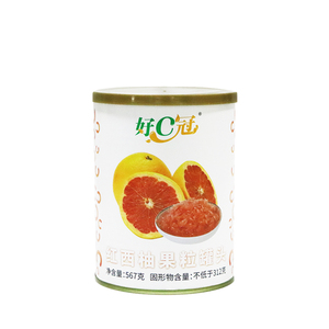 好C冠西柚果粒葡萄果肉罐头