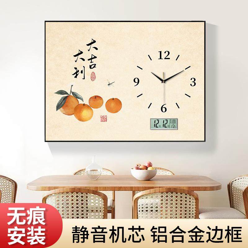 万年历电表箱装饰画带钟表配电箱空开盒遮挡画电子挂画时钟免打孔