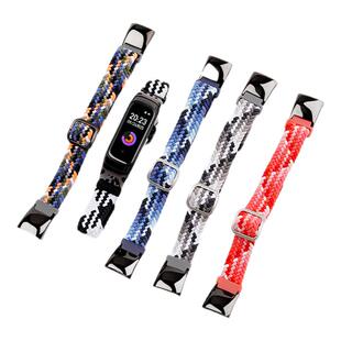 适用keep手环b2编织表带B3尼龙回环腕带二代三代智能运动手环弹力透气手表链非原装魔术贴硅胶替换带男女配件