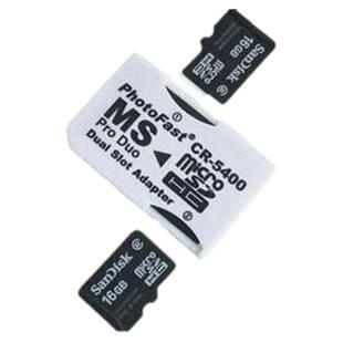 PSP专用双马甲 TF转MS卡套 TF转记忆棒双卡套 可支持16/32/64GB