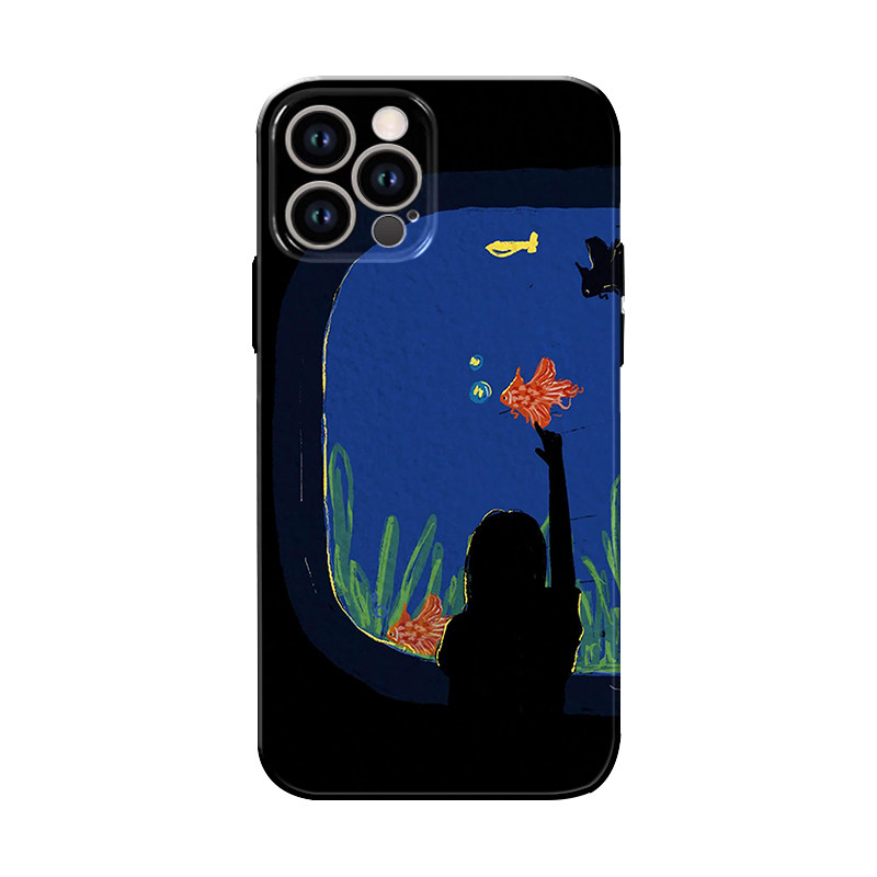 浪漫海洋馆mate60华为p70荣耀100vivox200情侣s19适用iPhone16苹果14小米13高级感k70手机
