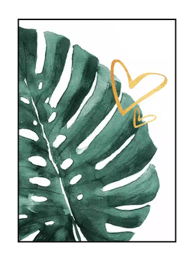 植物墙面字母个性风ins装饰画