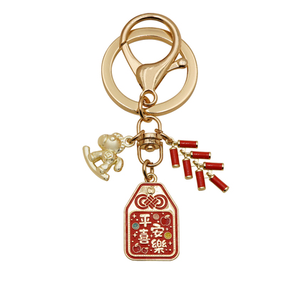 中国风马年钥匙扣创意设计国潮钥匙圈精致生肖伴手礼个性祝福挂件