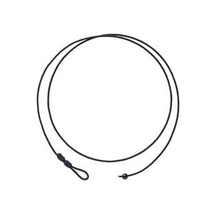 高端手工项链绳子黄金弯管天珠横穿挂件绳男士吊坠绳黑色吊坠编绳