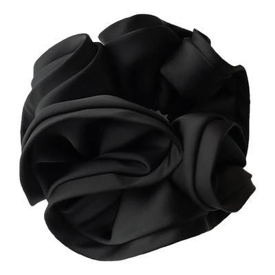 黑色缎面木耳边大肠发圈