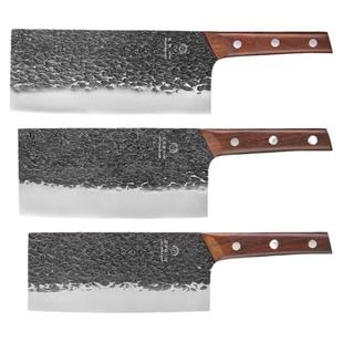 十八子作真锻打菜刀 厨师专用刀切片切菜切肉斩切刀桑刀阳江刀具