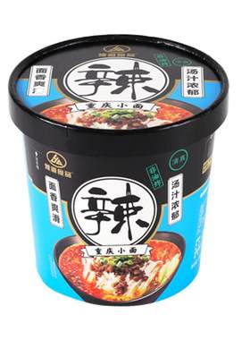 香辣重庆小面135g*6桶整箱非油炸