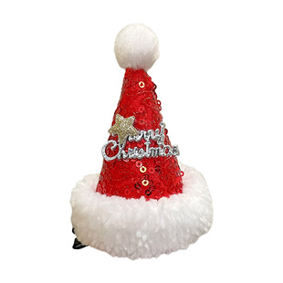 圣诞发夹圣诞节头饰新款儿童成人饰品鹿角发卡节日装饰夹子发饰