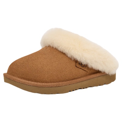 UGG童鞋秋季新款加绒毛毛拖鞋