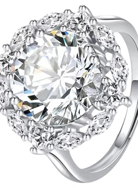 许我耀眼许妍同款超闪仿钻石戒指