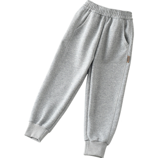 女童裤子春秋款2025新款秋季儿童运动裤秋冬加绒休闲卫裤男童宝宝