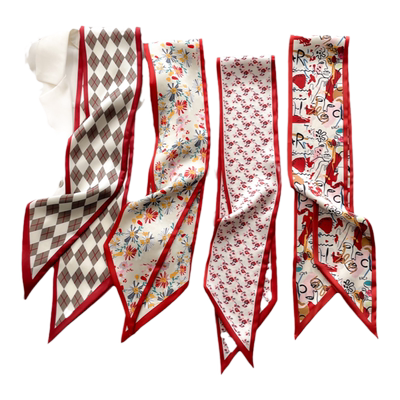 春夏季女款衬衫搭配丝巾