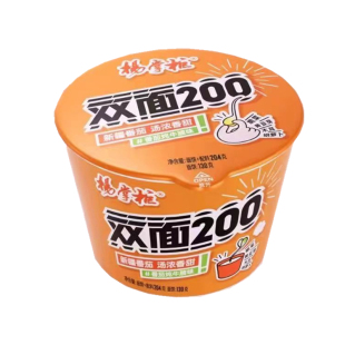 杨掌柜双面桶装方便面金汤肥牛味大分量泡面整箱装宿舍免煮速食