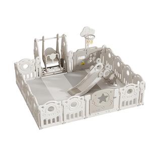 宝宝游戏围栏防护栏婴儿地上护栏客厅儿童室内家用安全栅栏爬爬垫