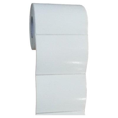 蓝色标签贴纸铜版不干胶纸