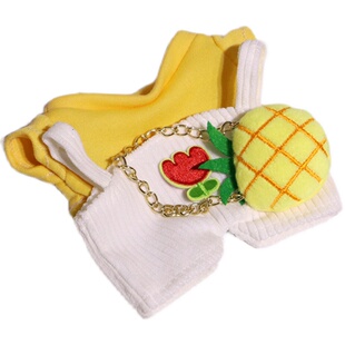 15cm娃衣无属性棉花娃娃衣服女生玩偶挂件配饰帽子可爱裙子套装