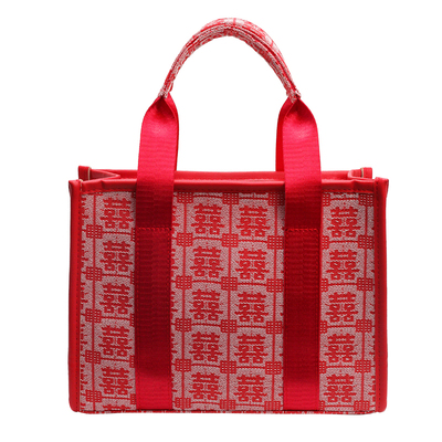 结婚托特包红色喜字新娘包大容量