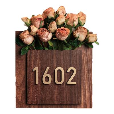 公寓中古风门牌号欢迎回家号码牌