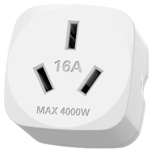 国际电工家用热水器空调转换器带过载保护大功率4kw10A转16A插座