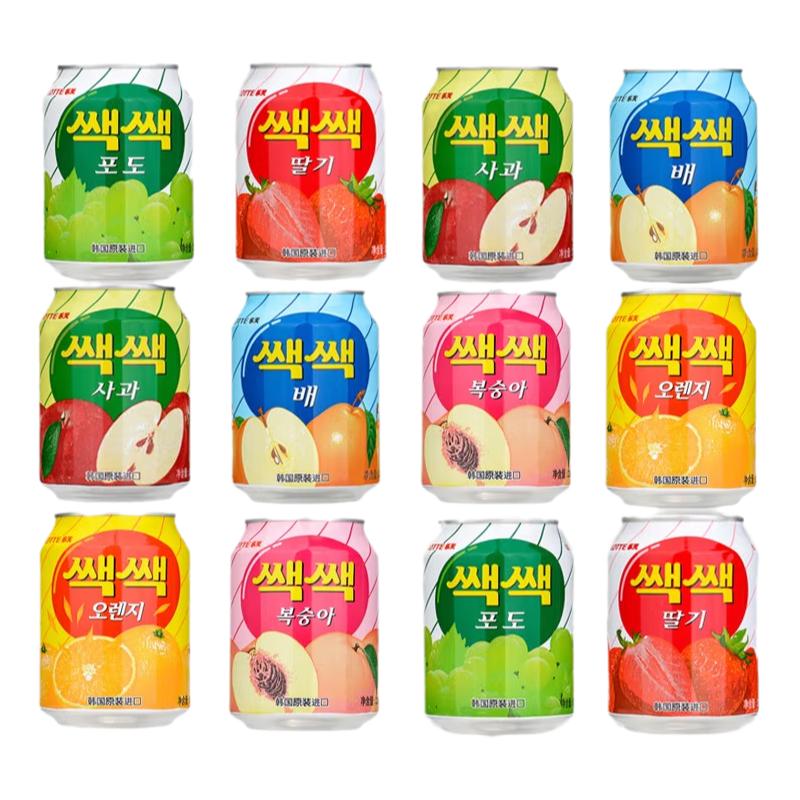Lotte葡萄汁含果肉238ml韩国进口