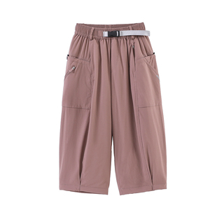 半度闲女童运动轻棉裤洋气中大童秋冬装25新款儿童冬装夹棉裤子潮