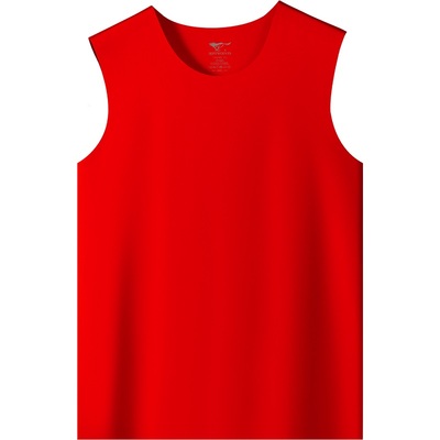 七匹狼本命年德绒男红色背心内衣