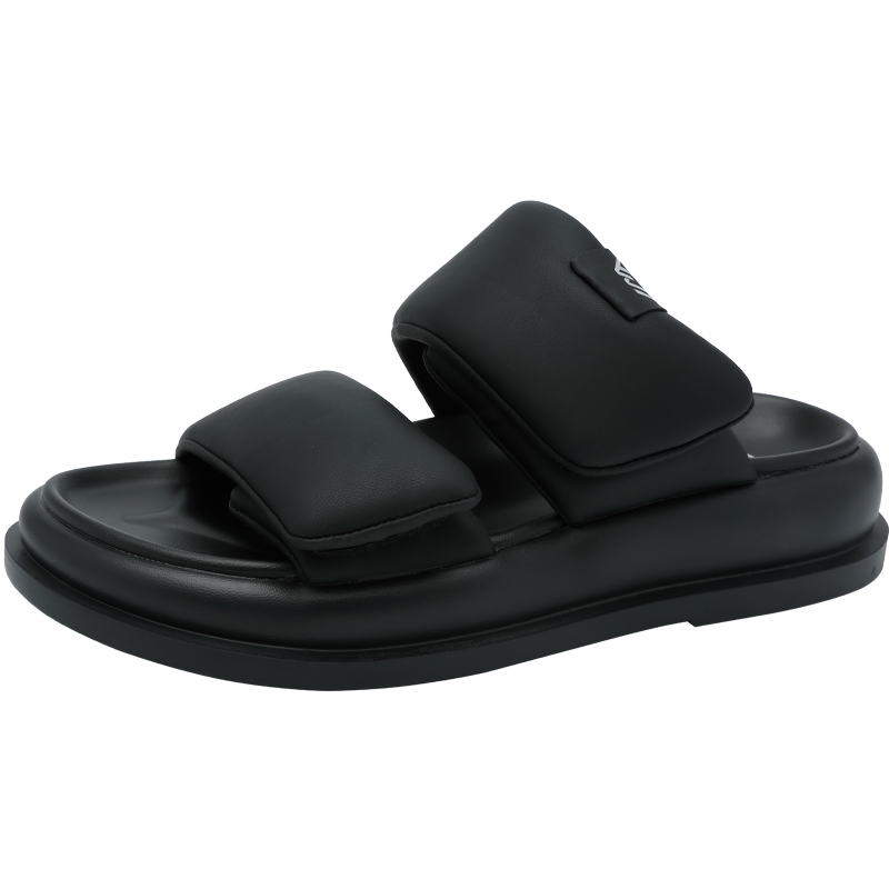 自由姿色厚底拖鞋女夏季外穿夏季时尚平底一字拖休闲运动凉鞋女